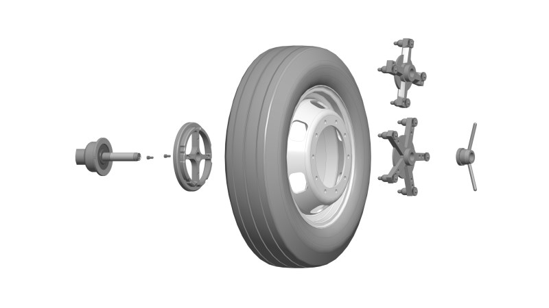  Набор адаптеров для колес грузовых автомобилей (1)