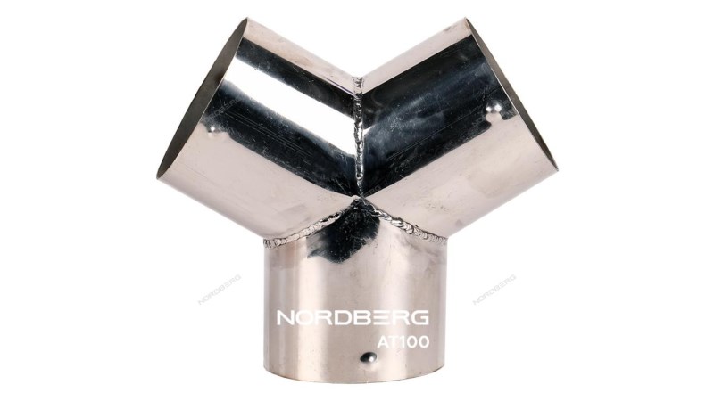  Насадка металлическая Y-образная для шланга D=100 мм Nordberg AT100 (0)