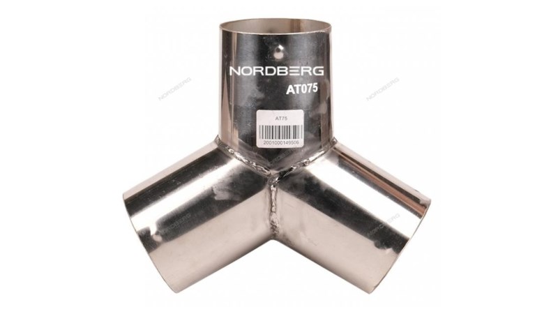  Насадка металлическая Y-образная для шланга D=75 мм Nordberg AT75 (0)