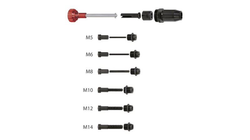  Комплект 6 адаптеров для установки вставок с резьбой M5 - M14 для DRAGON (0)