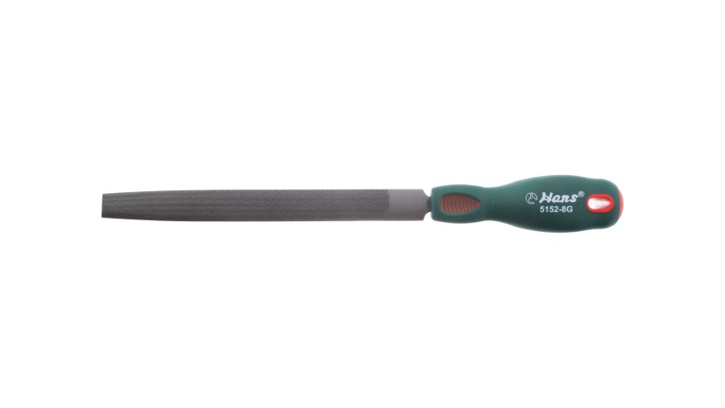  Полукруглый напильник с резиновой ручкой 200 мм, 5152-8G, HANS (0)