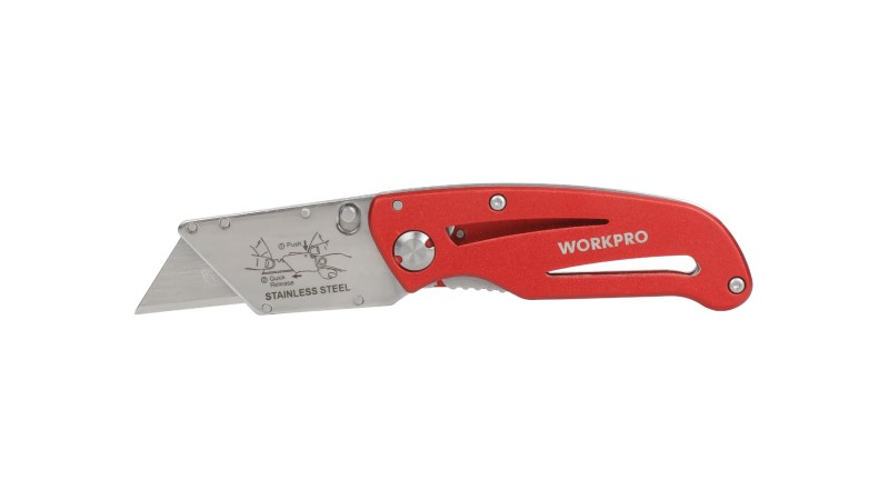  Нож универсальный складной алюминиевый со сменными лезвиями WP211003 WORKPRO (0)