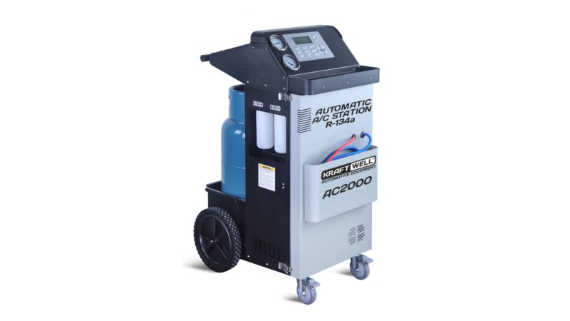  KraftWell AC2000 Установка для заправки автомобильных кондиционеров, автоматическая (1)