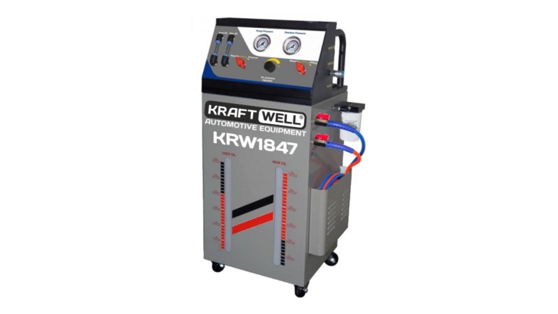  KraftWell KRW1847 Установка для промывки автоматических коробок передач. Питание 12В (1)
