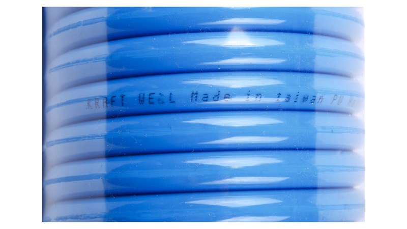  KraftWell KRW-HC101415 Шланг воздушный полиуретановый, спиральный D10х14 мм, 15 м (1)
