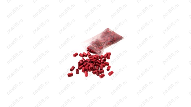  Колпачок для вентиля DPC-024 алюминиевый, красный (100шт/уп.) (0)